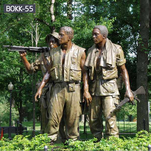 Famous Life Size Bronze The Three Soldiers Statue for Memory Maker BOKK-55