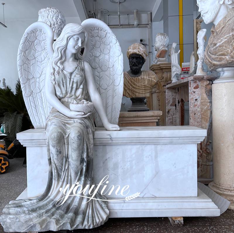 weeping angel headstones for graves-01-YouFine Sculptue