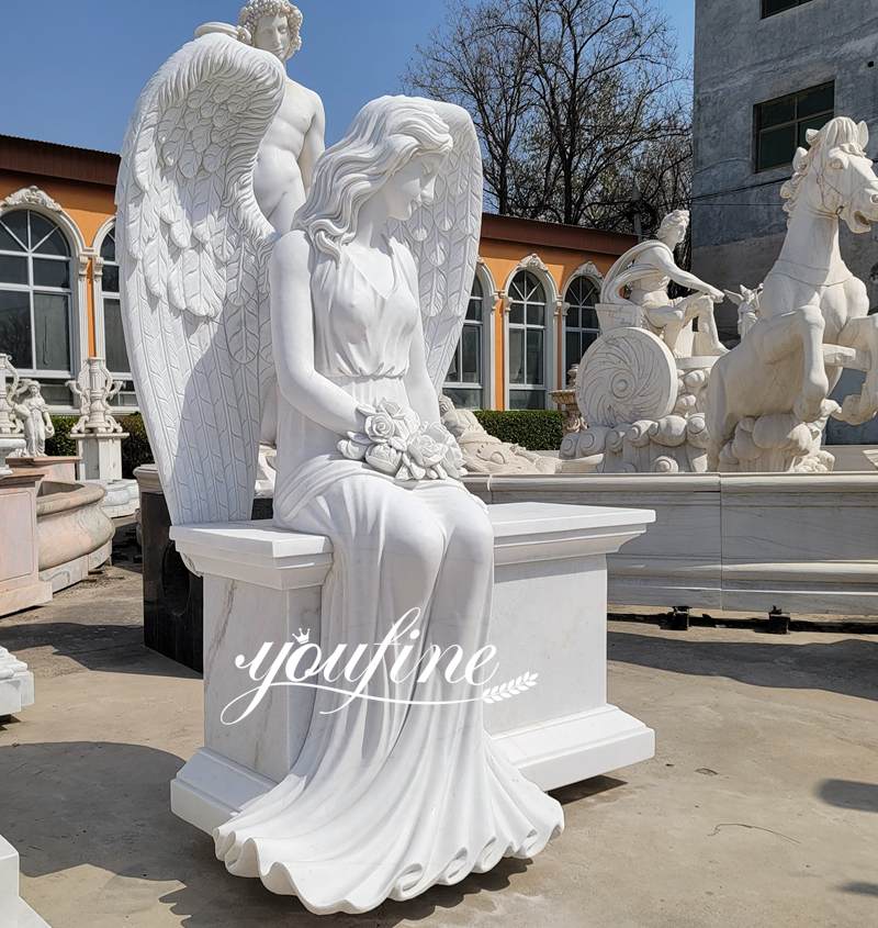 weeping angel headstones for graves-03-YouFine Sculptue