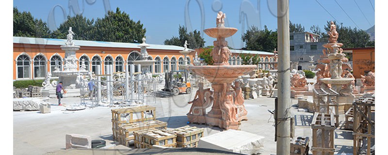 Exquisite Marble Woman Water Fountain for Garden Decoration Sale