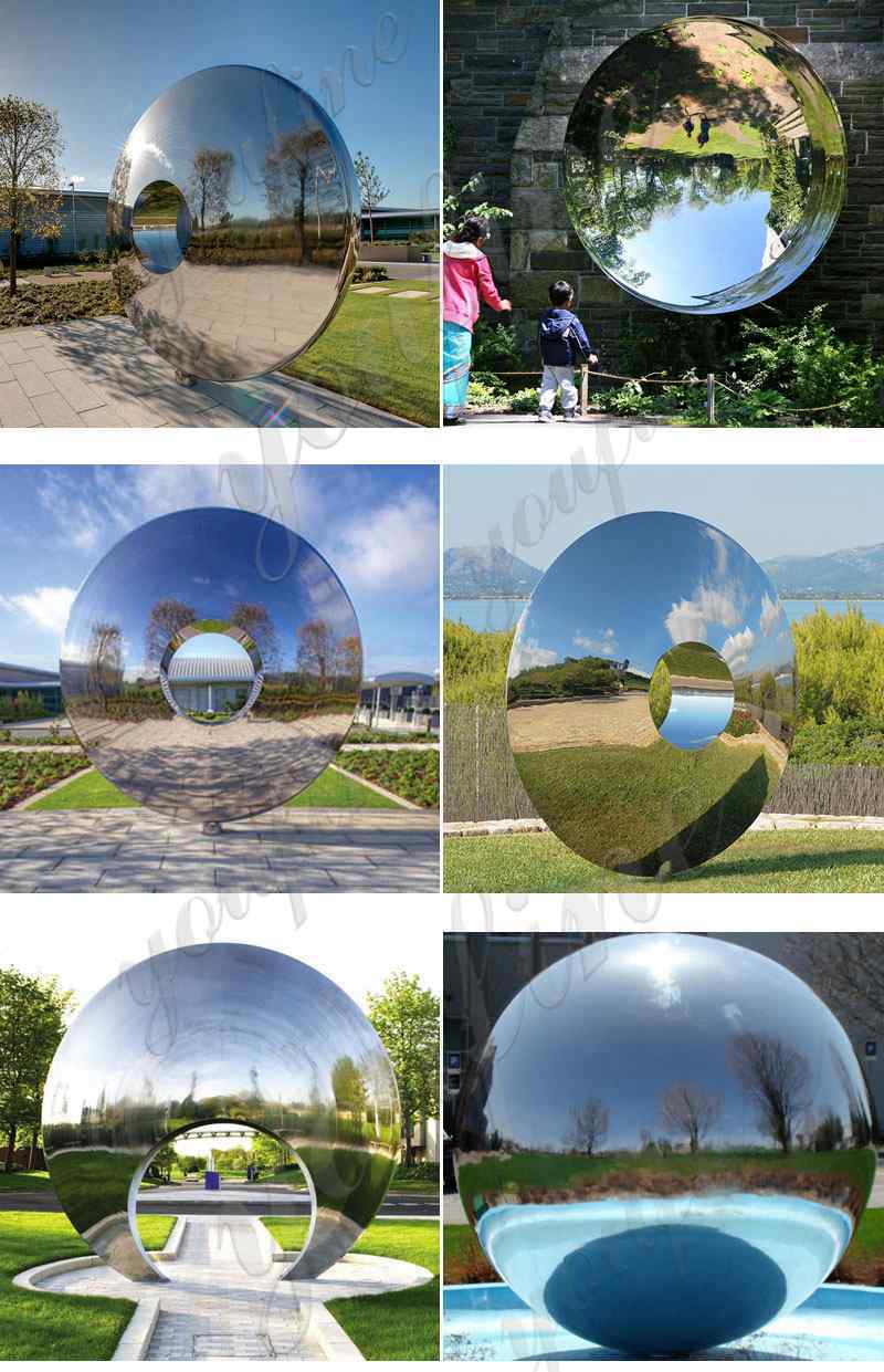 High Polished Stainless Steel Sculptures for Yard