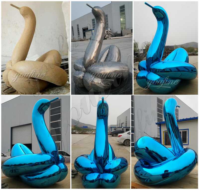 Jeff Koons balloon swan sculpture for sale