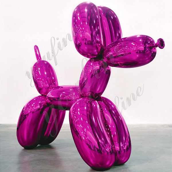 Famous Stainless Steel Balloon Dog Sculpture by Jeff Koons for Sale CSS-17