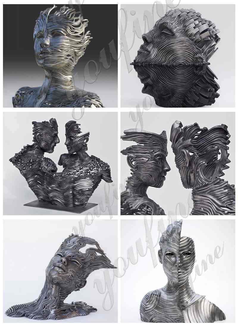 Famous Stainless Steel Human Figure Metal Sculpture