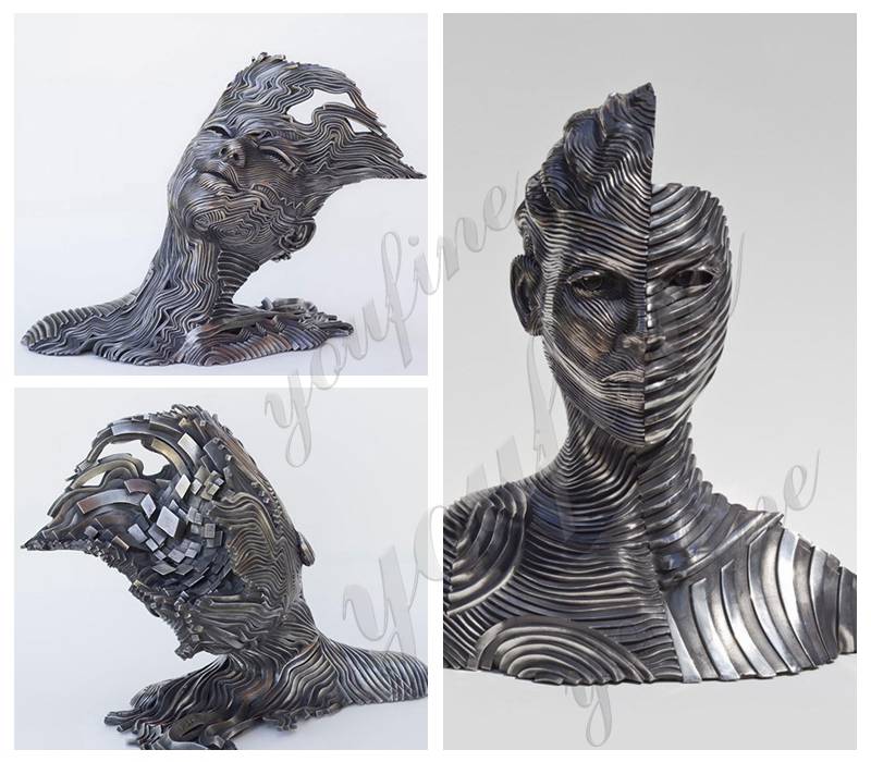Stainless Steel Human Figure Sculpture by Gil Bruvel