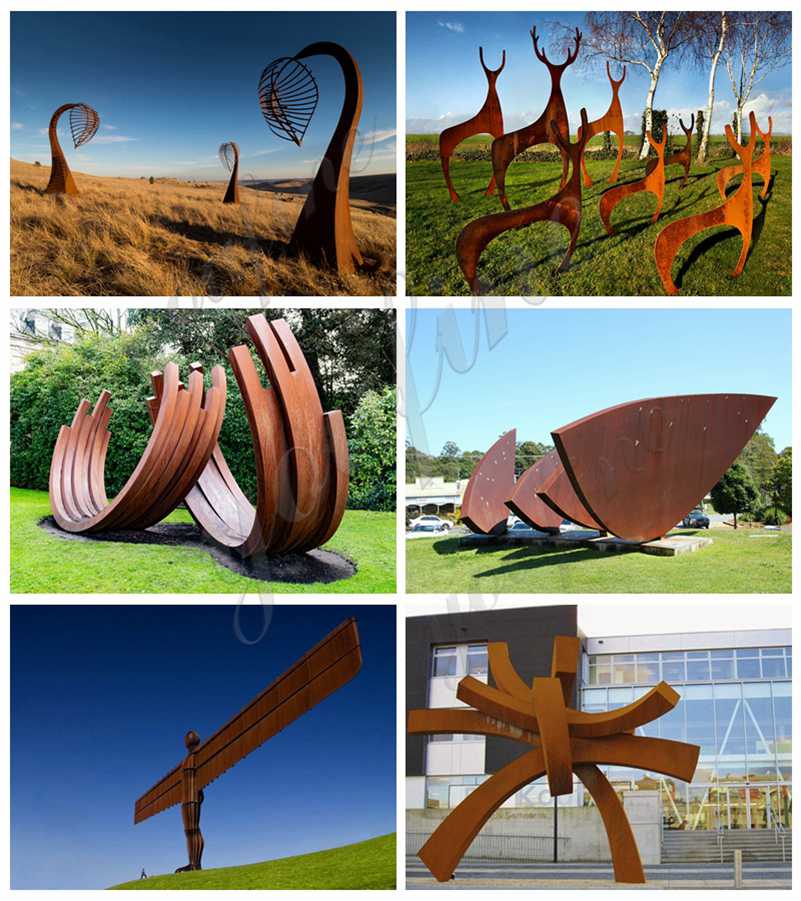 corten steel sculpture for sale