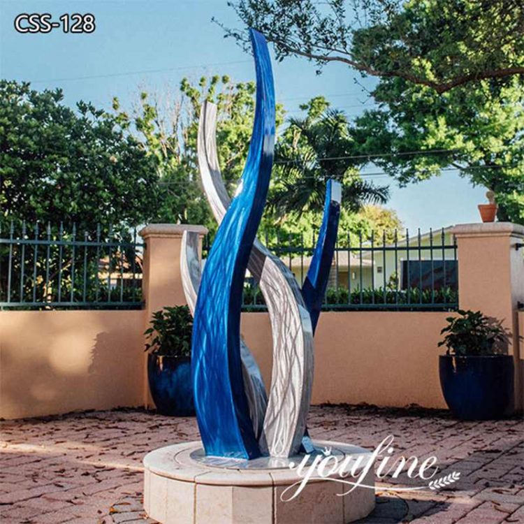 Modern Abstract Stainless Steel Outdoor Sculpture Manufacturer CSS-128