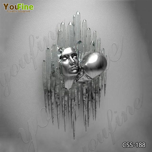 Modern Abstract Love Design Stainless Steel Human Body Sculpture for Sale CSS-188