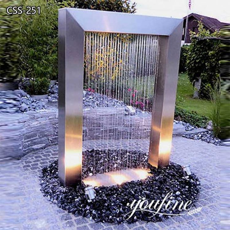 Outdoor Garden Stainless Steel Water Feature Sculpture for Sale CSS-251