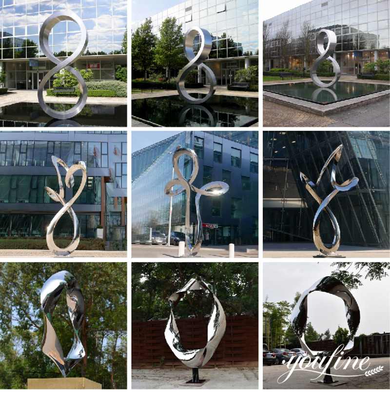 outdoor modern metal sculpture