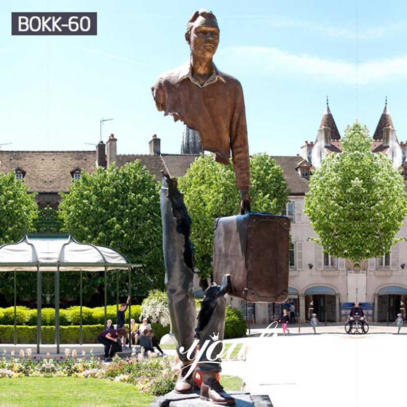 Artistic Creative Bronze Bruno Catalano Traveller Statue for Sale BOKK-60