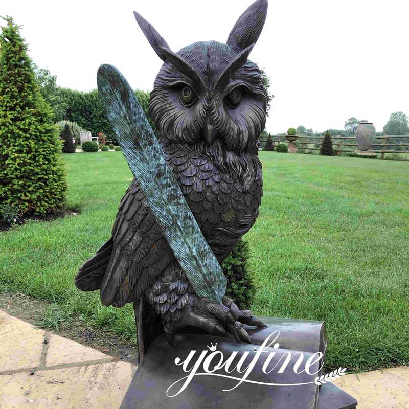 Bronze Owl Sculpture Outdoor Decoration for sale BOKK-887