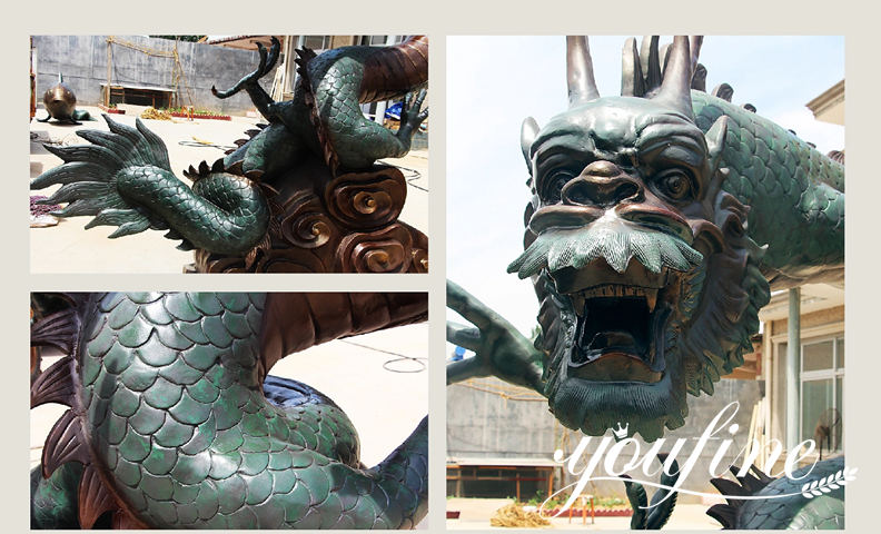 Bronze dragon statue