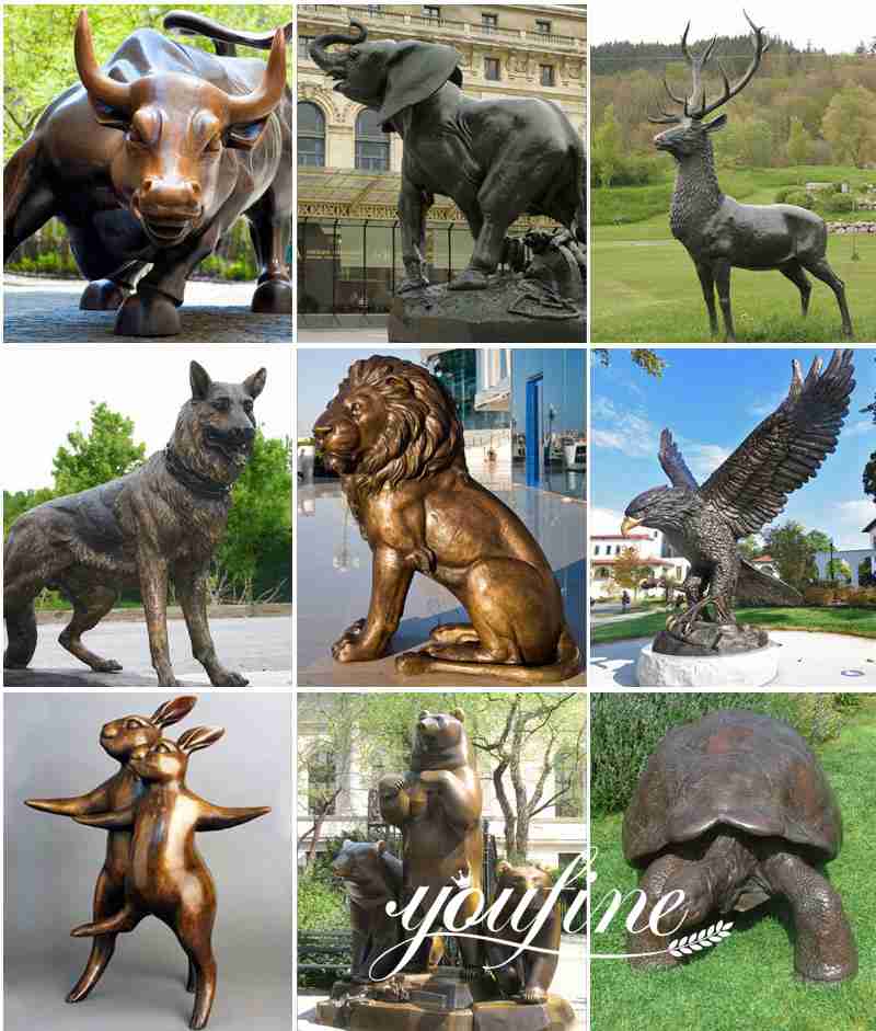 Life Size Bronze Dog Statue