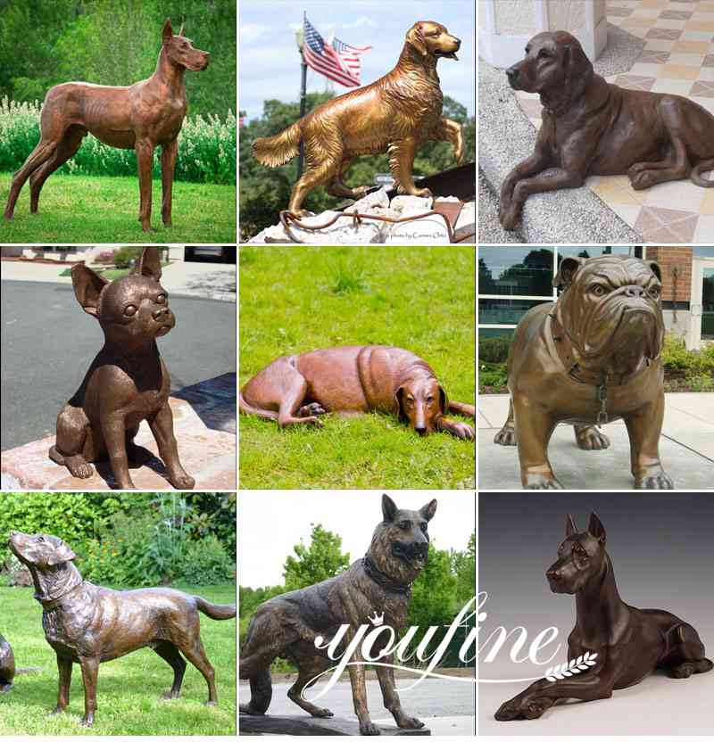 Life Size Dog Statue