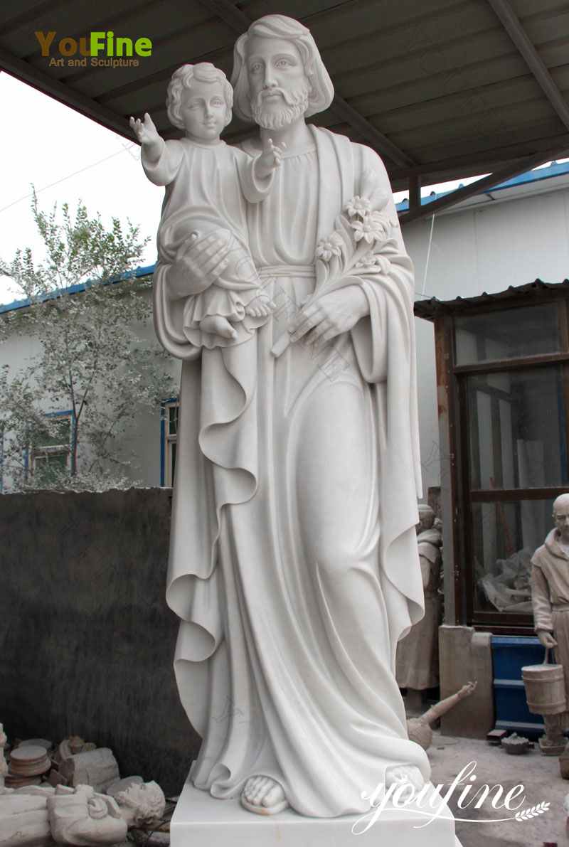 Life-Size Saint Joseph Marble Statue