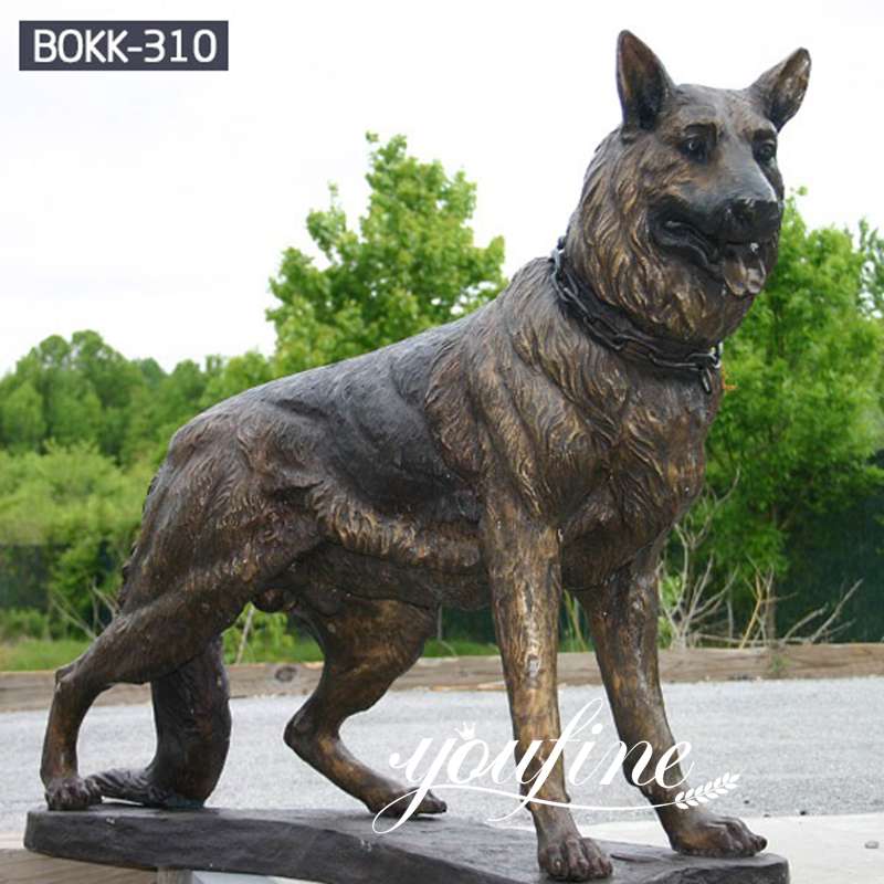Vivid Life Size Bronze Dog Statue for Sale  BOKK-310