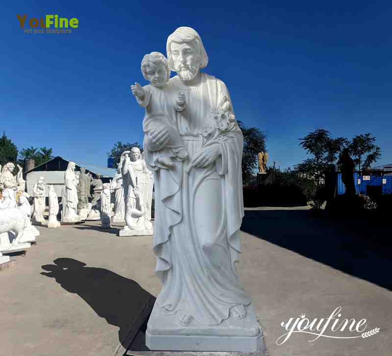 marble St. Joseph sculpture