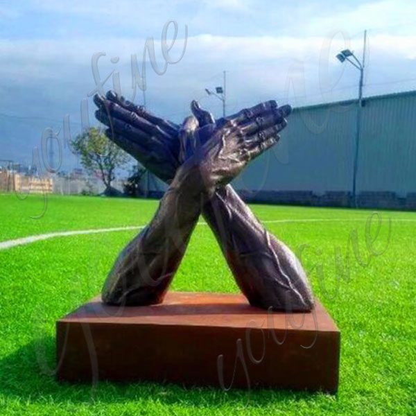 Customized Size Large Bronze Hand Sculpture Lawn Decor for Sale BOKK-530