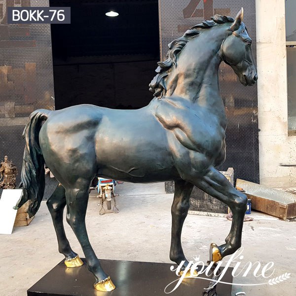 Life Size Antique Bronze Horse Statue for Sale BOKK-76