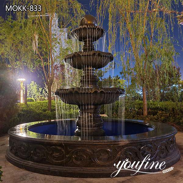 Outdoor Marble Water Fountain Yard Decoration for sale MOKK-833