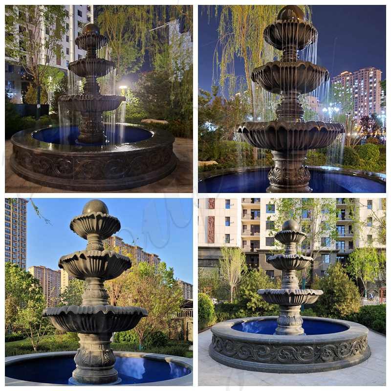 Outdoor Marble Water Fountain Yard Decoration for sale