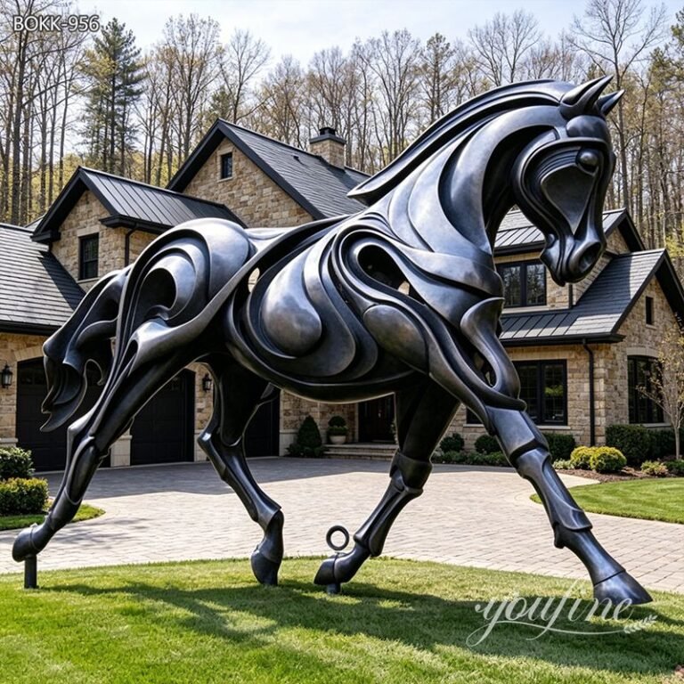 abstract horse statue