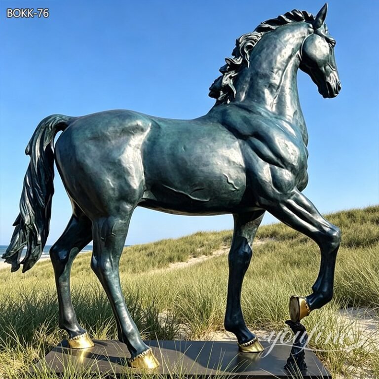 statue with horse one leg up