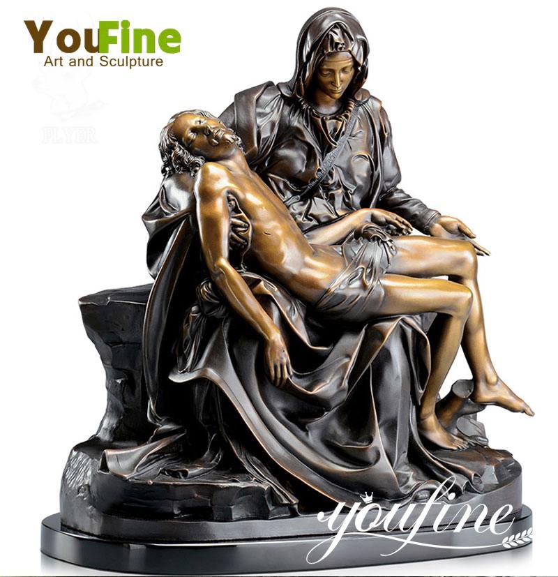 Famous Life Size Religious Bronze Pieta Sculpture for Sale