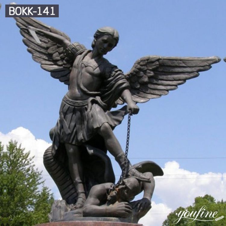 Fine Cast High-quality Bronze Saint Michael Statue for Sale BOKK-141