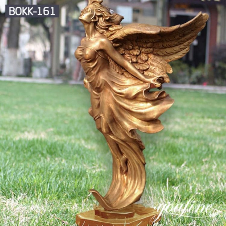 Fine Casting Bronze Angel Statue for Garden Decor for Sale BOKK-161