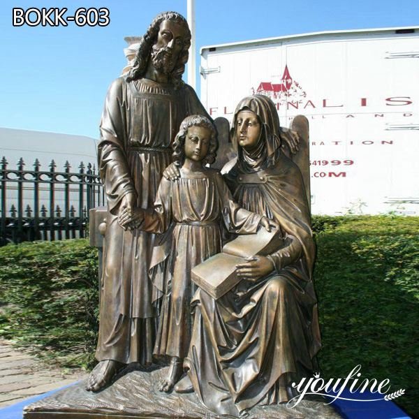 Religious Bronze Holy Family Statue for Church for Sale BOKK-603