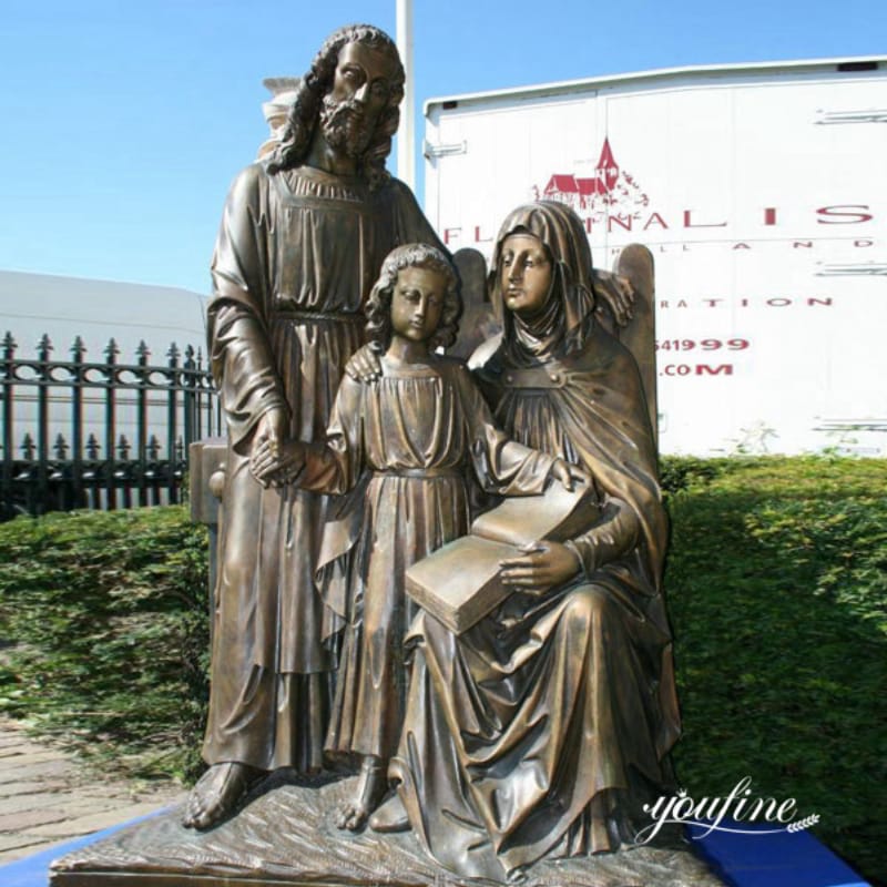 holy family outdoor statue