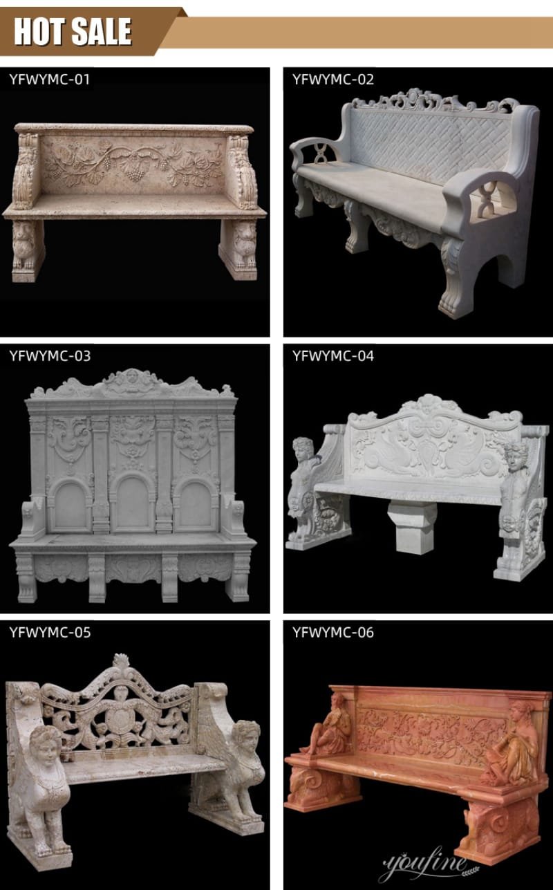 marble benches