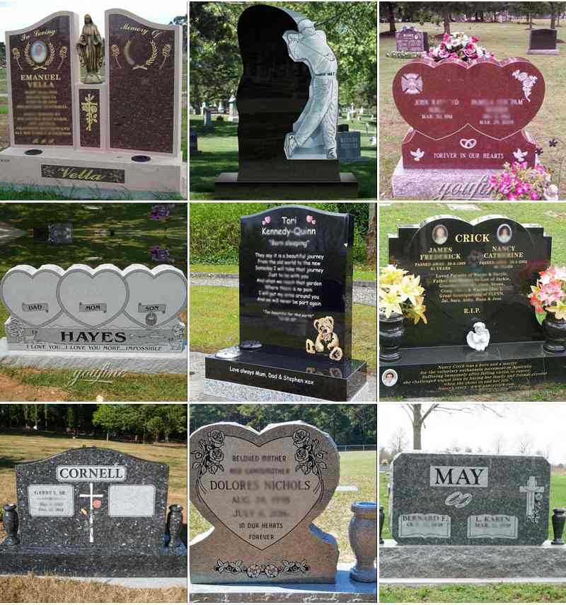 Angel white marble headstone prices