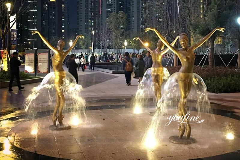 Ballerina Water Fountain-YouFine Sculpture1