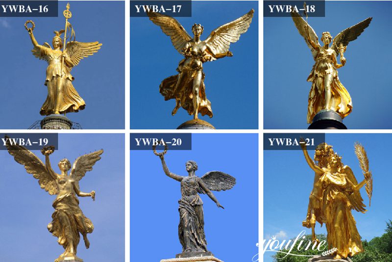 Garden outdoor bronze angel statue
