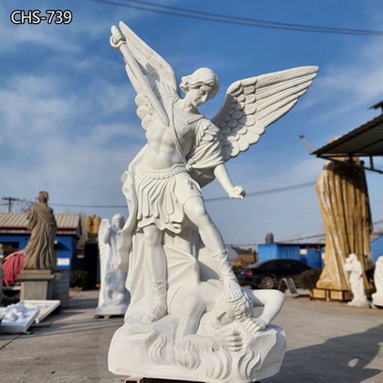 Famous Garden Marble St Michael Statue for Sale CHS-739