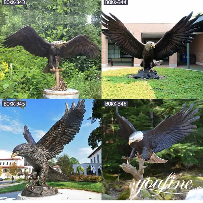 Large Bronze Eagle Statue Garden Decor for Sale BOKK339 YouFine