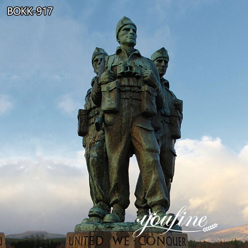 bronze military statues