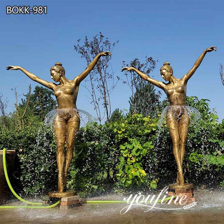 Life-Size Bronze Ballerina Fountain for Sale BOKK-981