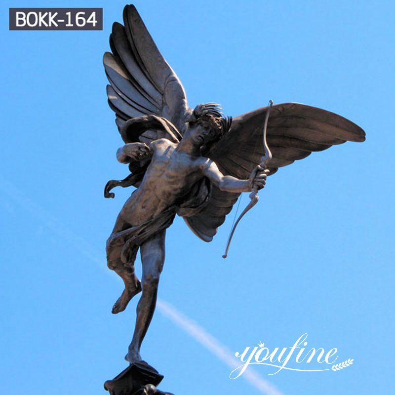 large bronze angel statue