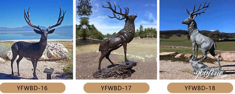 life-size deer statues for sale