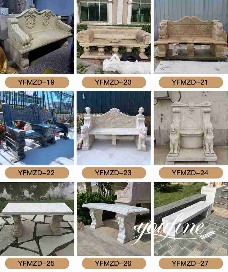 marble bench outdoor