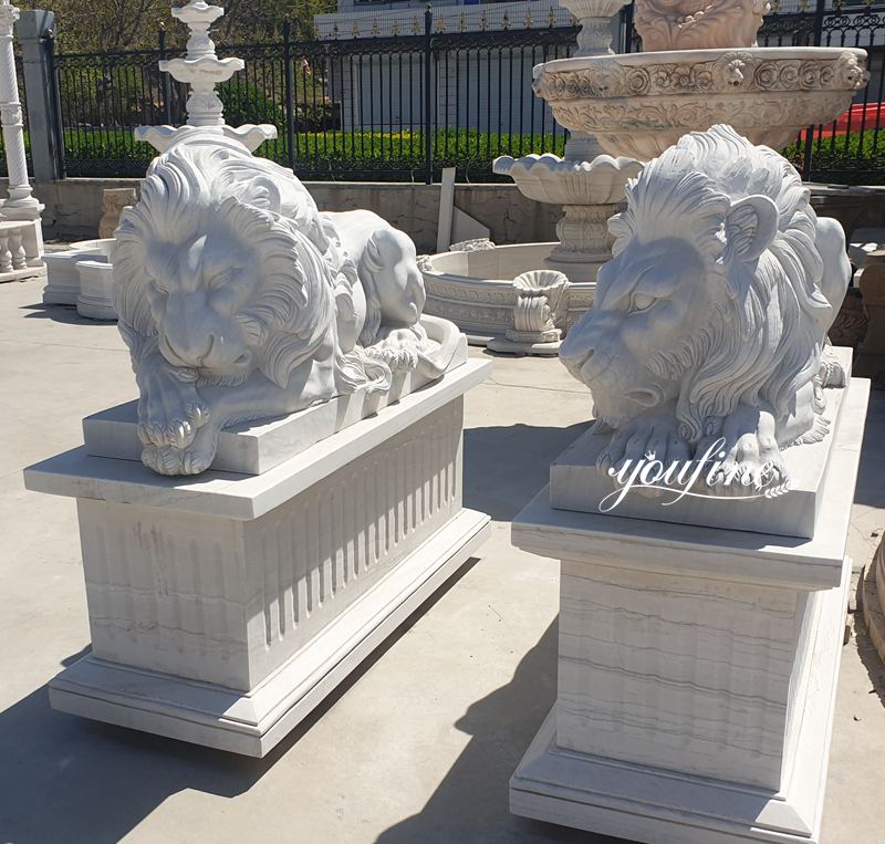 marble lions for sale-01-YouFine Sculpture