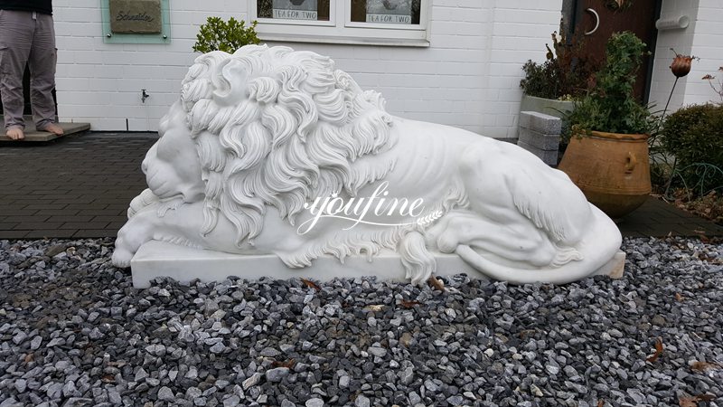 sleeping lion sculpture-01-YouFine Sculpture
