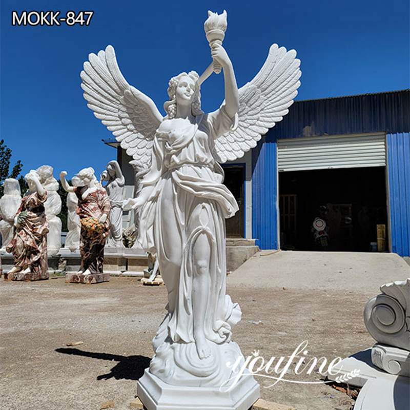 Garden Life Size Marble Angel Statue for Sale MOKK-847