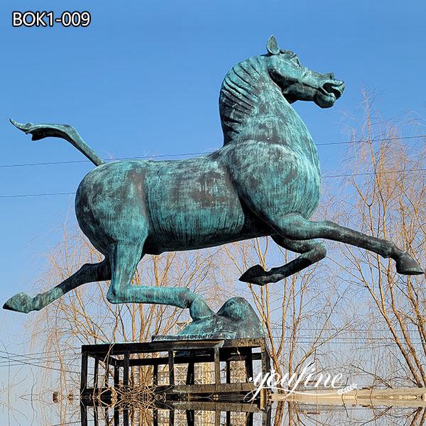 Fine Cast Bronze Horse Sculpture Garden Decor for Sale BOK1-009