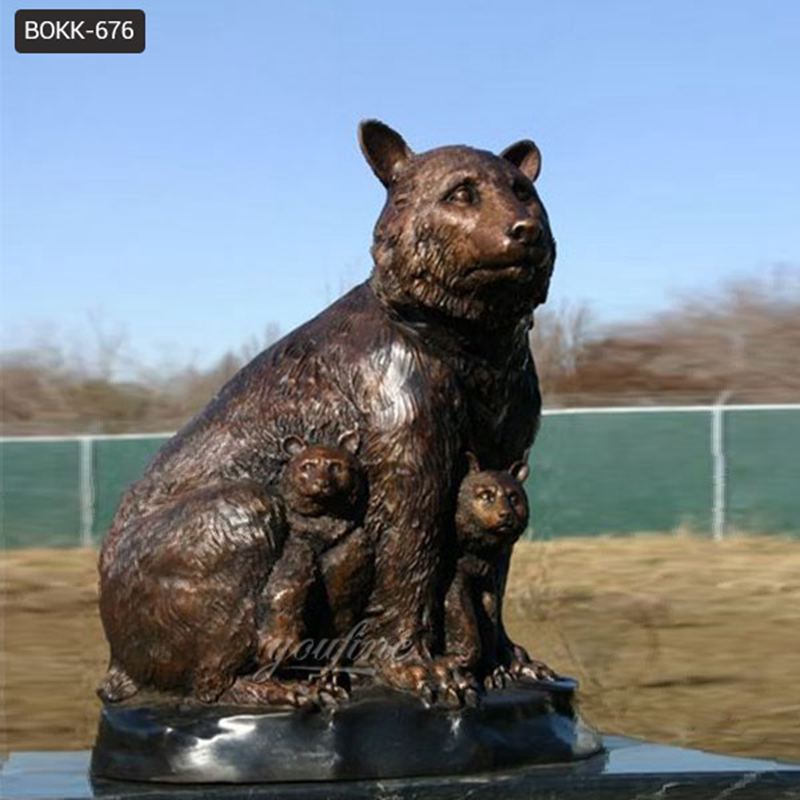 Life-Size Bronze Grizzly Bear Statue Garden Decor for Sale BOKK-676