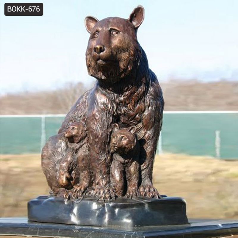 grizzly bear statues